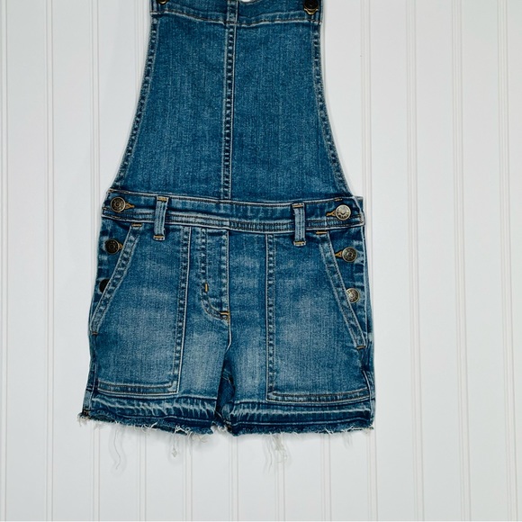 J. Crew Crewcuts Stretch Denim Shortalls - Picture 3 of 7